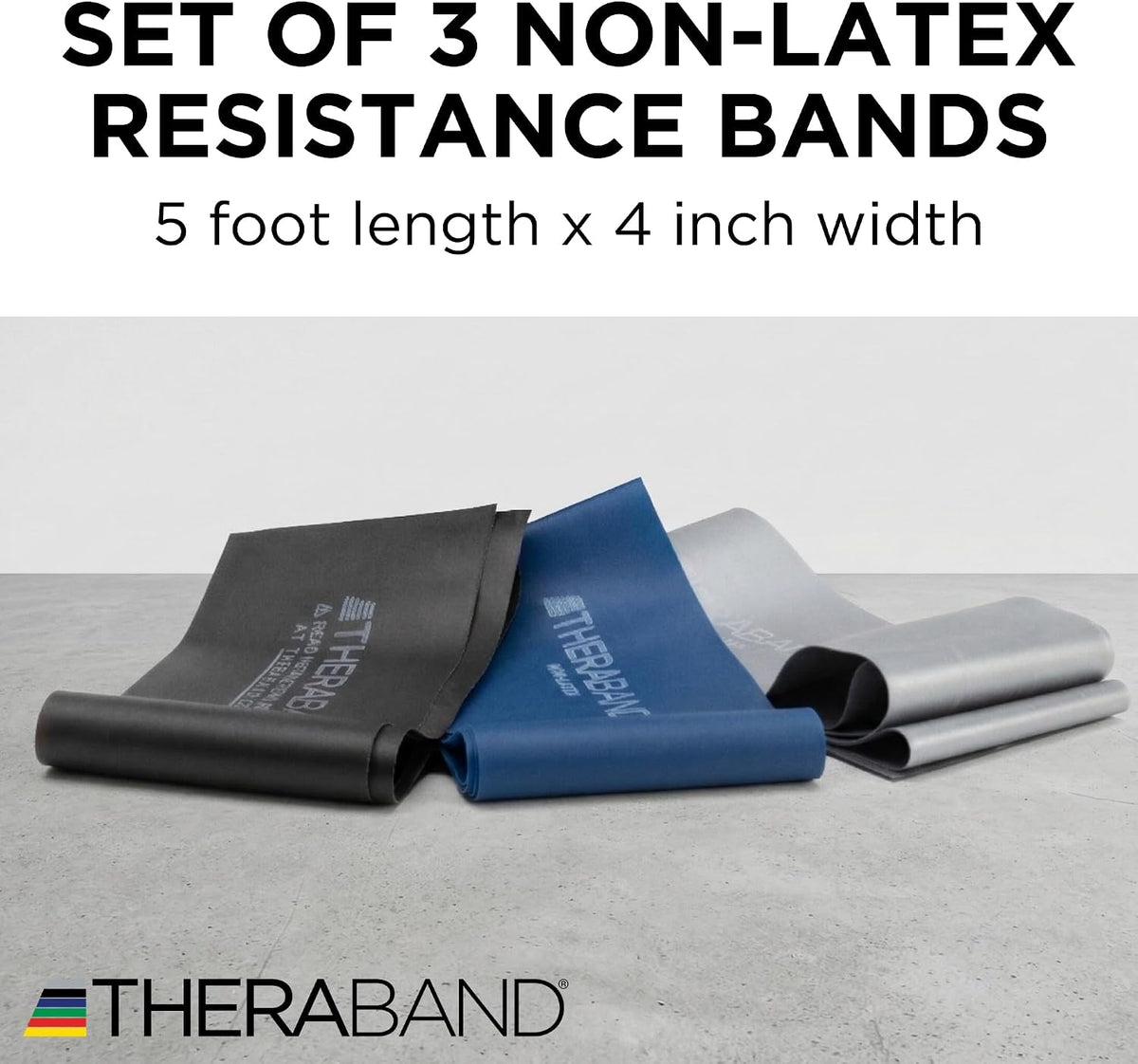 Resistance Bands Set, Elastic Bands for Exercise & Physical Therapy, Strength Training for Upper & Lower Body Fitness