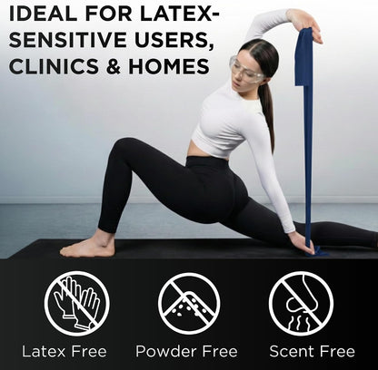 Resistance Bands Set, Elastic Bands for Exercise & Physical Therapy, Strength Training for Upper & Lower Body Fitness