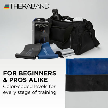 Resistance Bands Set, Elastic Bands for Exercise & Physical Therapy, Strength Training for Upper & Lower Body Fitness