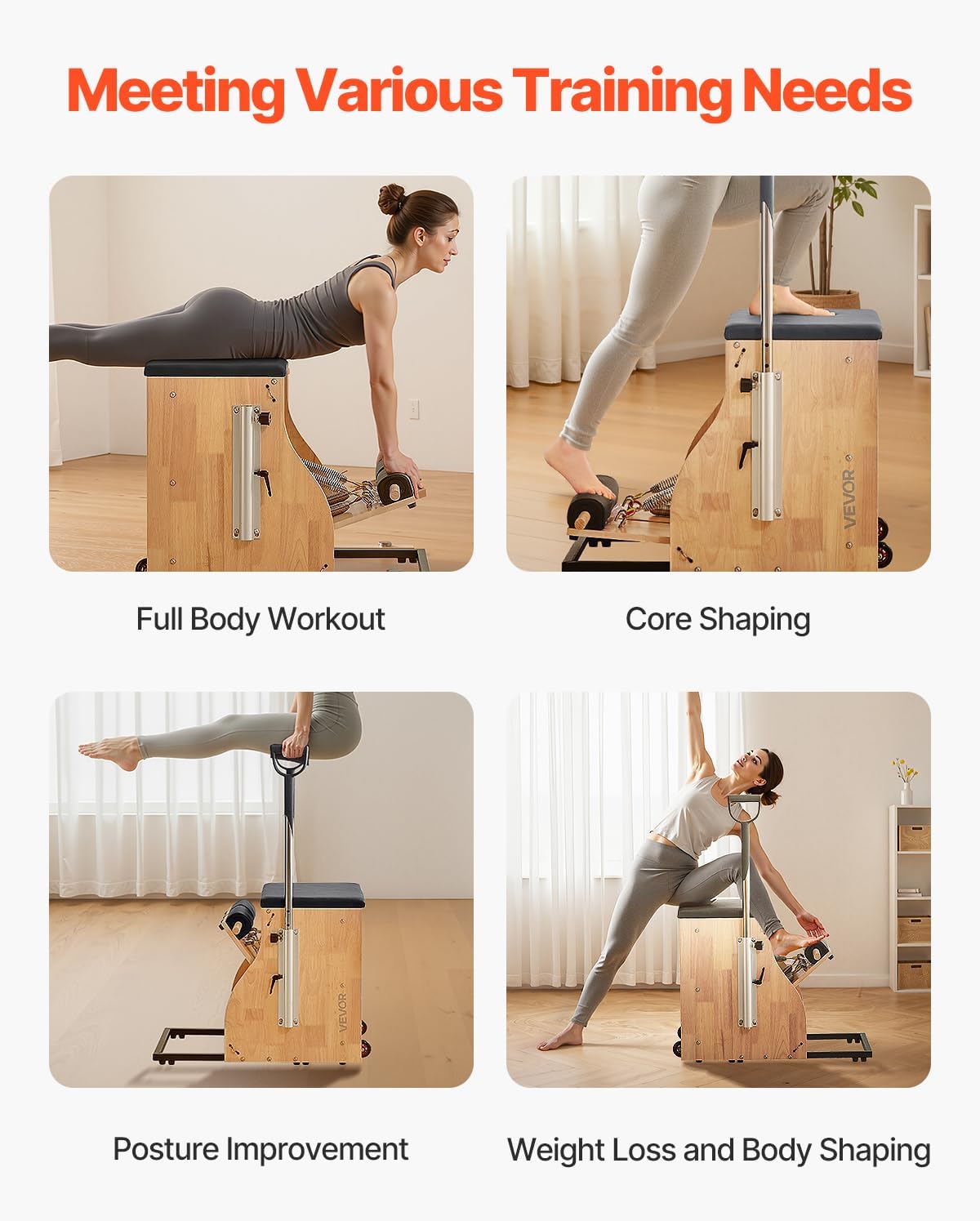 Pilates Reformer Foldable, Suitable for Intermediate and Beginners Users, Pilates Equipment for Home Gym Studio Use with 4 Adjustable Resistance Spring, Up to 400 LBS