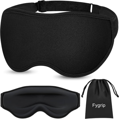 3D Eye Mask Sleep Mask for Men & Women, Black