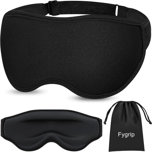 3D Eye Mask Sleep Mask for Men & Women, Black
