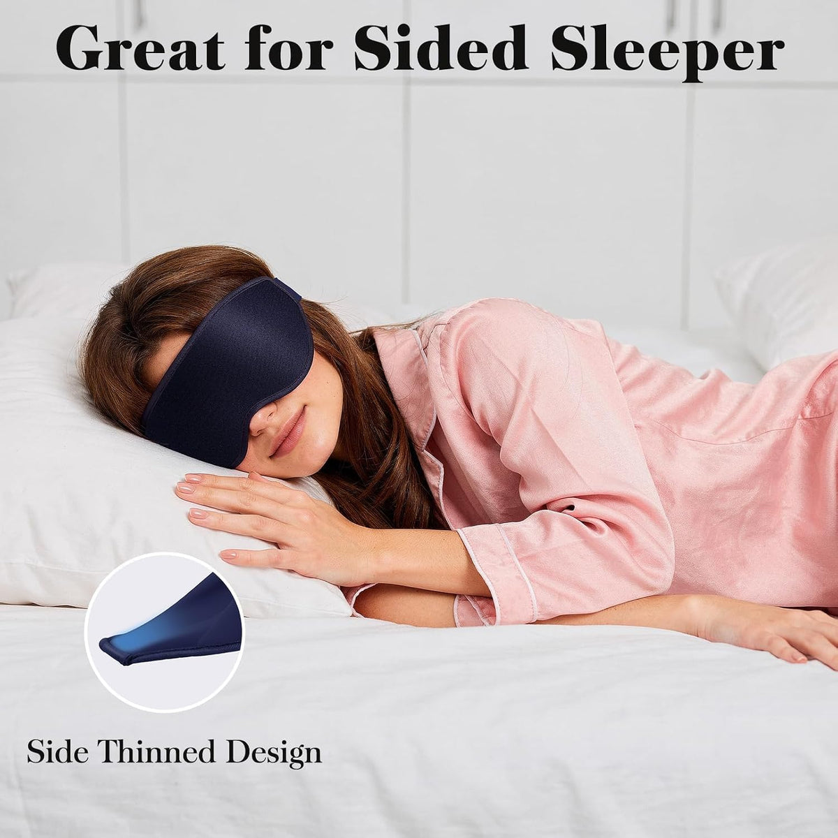 3D Eye Mask Sleep Mask for Men & Women, Black