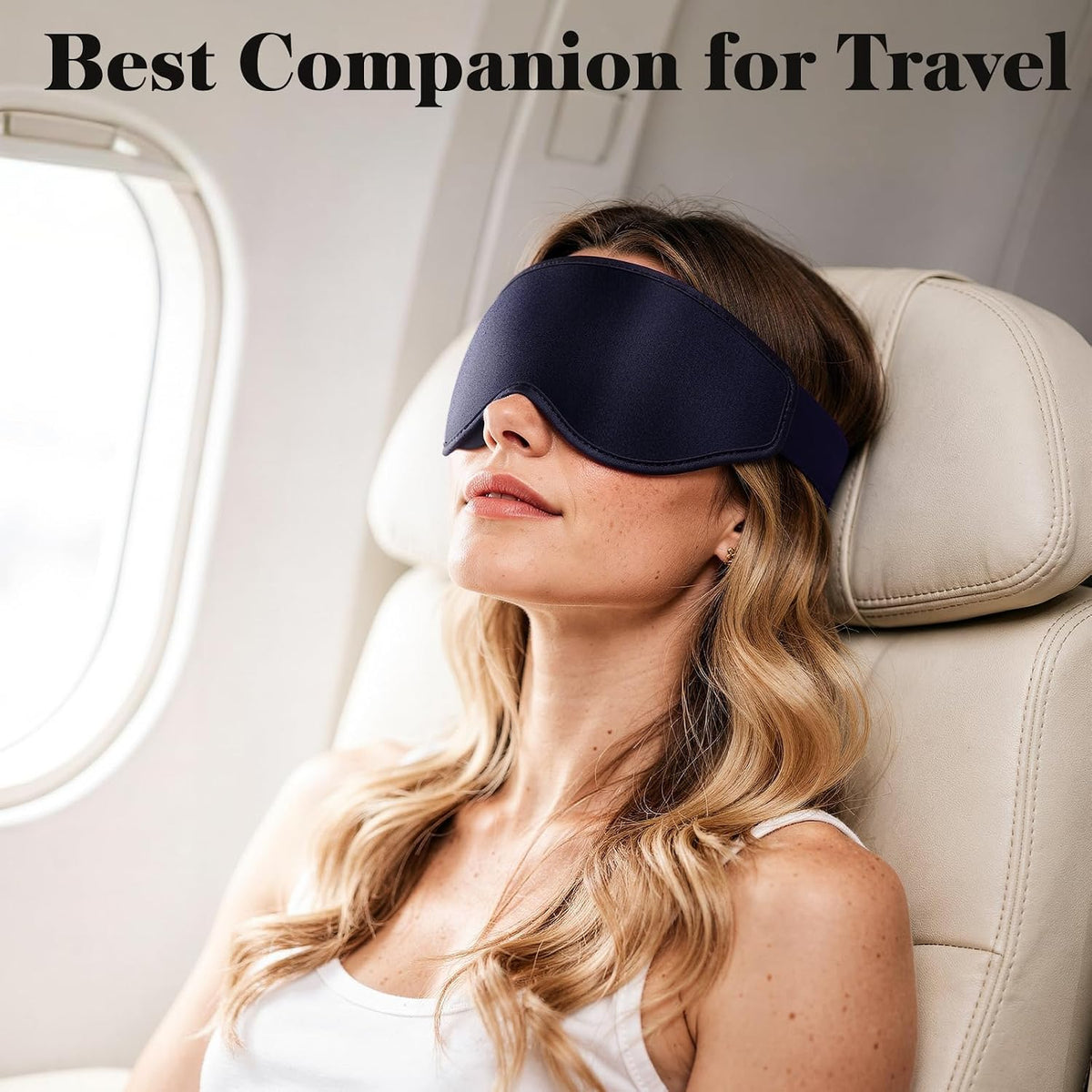 3D Eye Mask Sleep Mask for Men & Women, Black