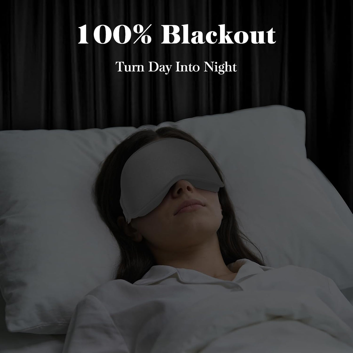 3D Eye Mask Sleep Mask for Men & Women, Black