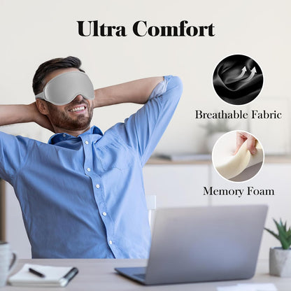 3D Eye Mask Sleep Mask for Men & Women, Black