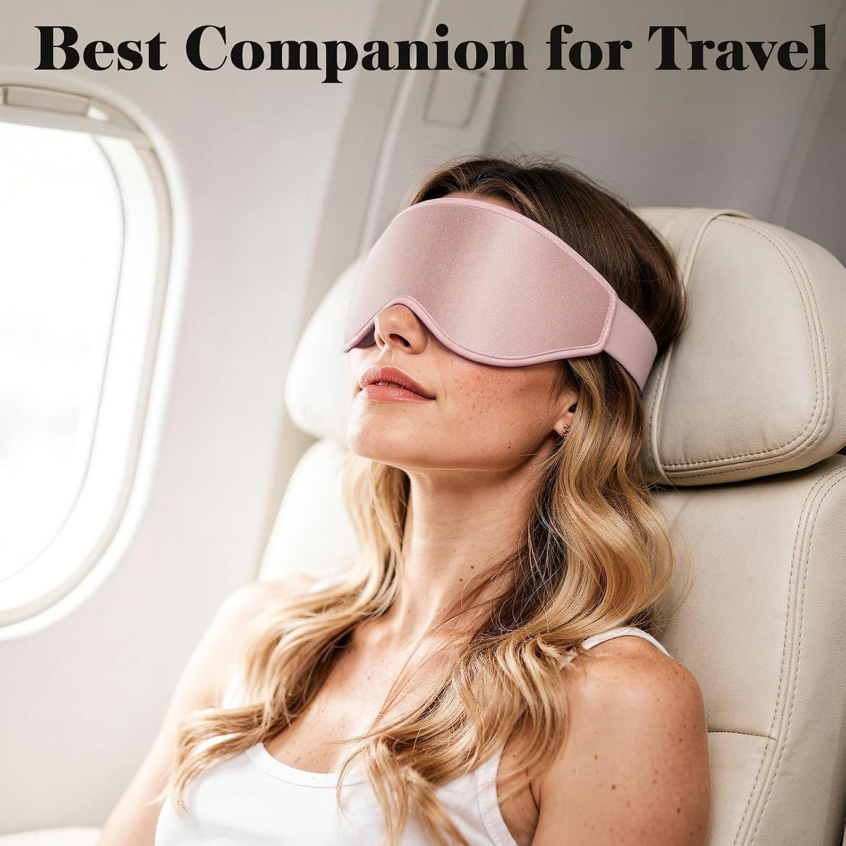 3D Eye Mask Sleep Mask for Men & Women, Black