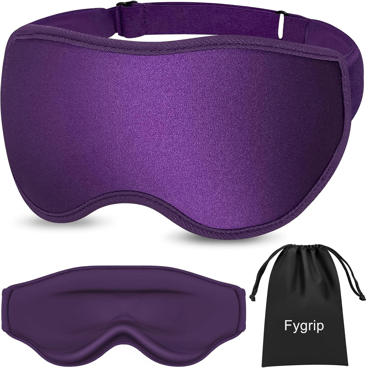 3D Eye Mask Sleep Mask for Men & Women, Black