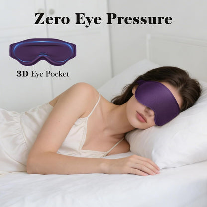3D Eye Mask Sleep Mask for Men & Women, Black