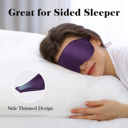 3D Eye Mask Sleep Mask for Men & Women, Black
