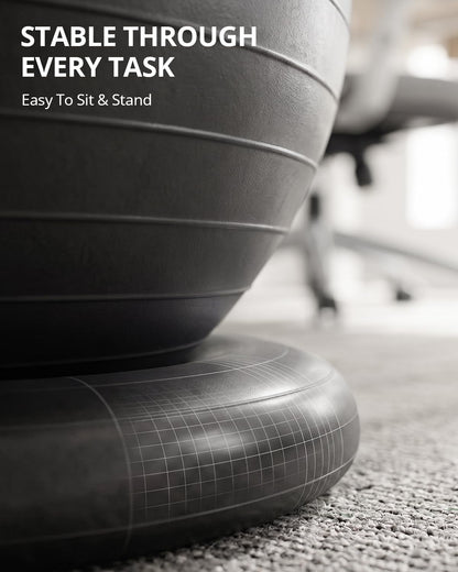 Exercise Ball Chair – Yoga Ball Chair for Office, Pregnancy & Home