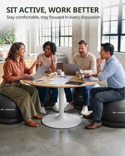Exercise Ball Chair – Yoga Ball Chair for Office, Pregnancy & Home