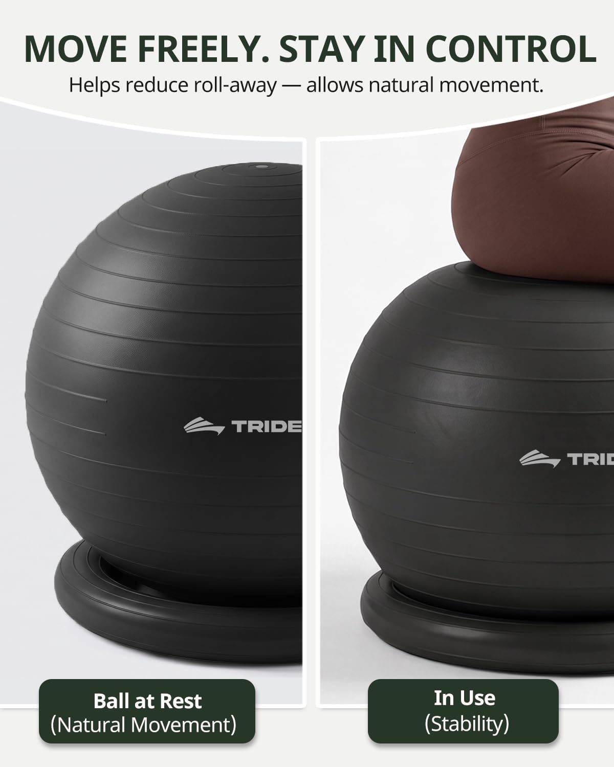 Exercise Ball Chair – Yoga Ball Chair for Office, Pregnancy & Home