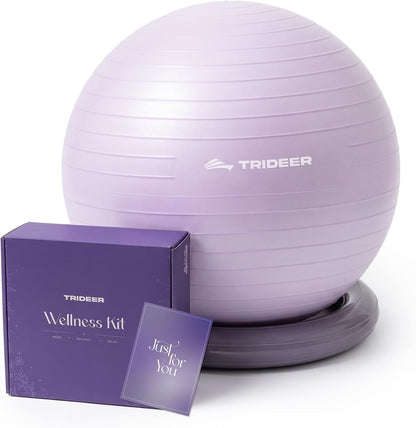 Exercise Ball Chair – Yoga Ball Chair for Office, Pregnancy & Home