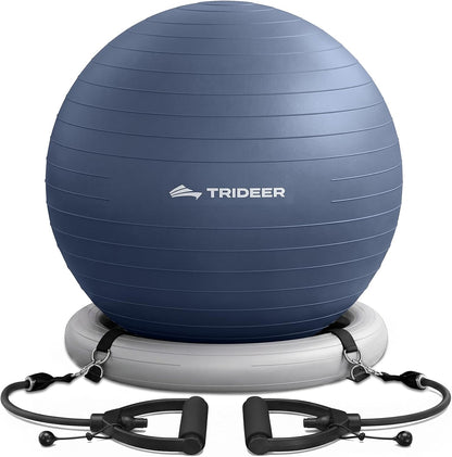 Exercise Ball Chair – Yoga Ball Chair for Office, Pregnancy & Home