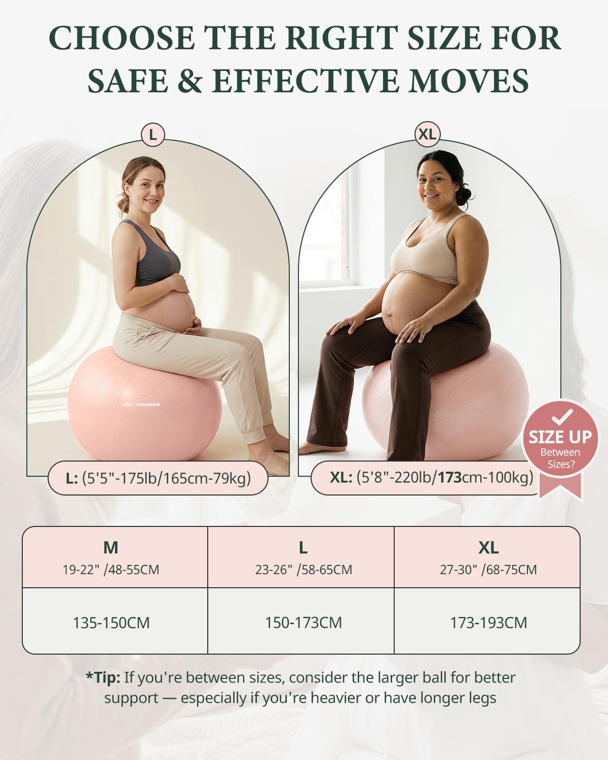 Exercise Ball Chair – Yoga Ball Chair for Office, Pregnancy & Home