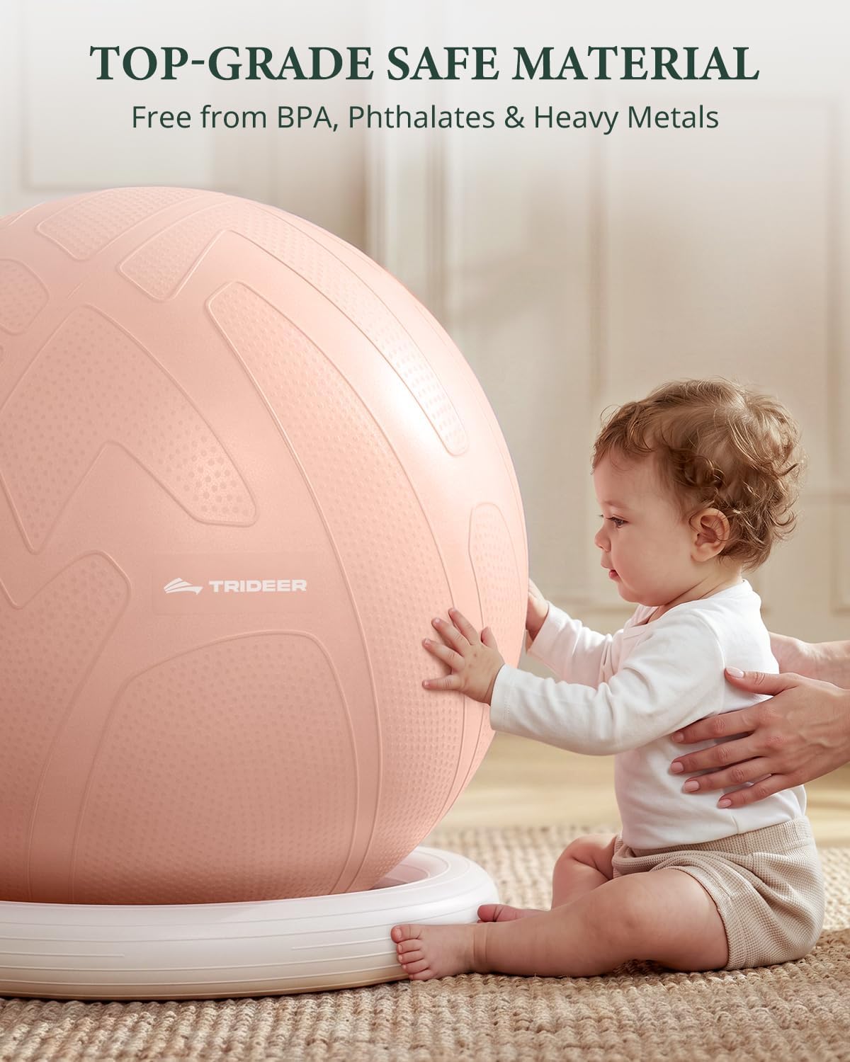 Exercise Ball Chair – Yoga Ball Chair for Office, Pregnancy & Home
