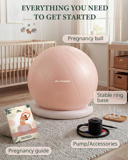 Exercise Ball Chair – Yoga Ball Chair for Office, Pregnancy & Home