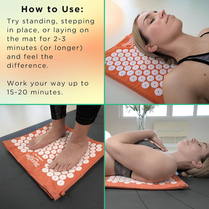 Tiger Tail Acupressure Energy Mat for Therapeutic Pain Relief