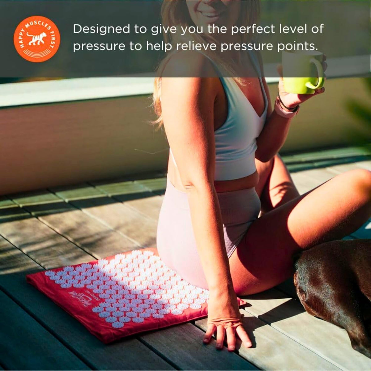 Tiger Tail Acupressure Energy Mat for Therapeutic Pain Relief