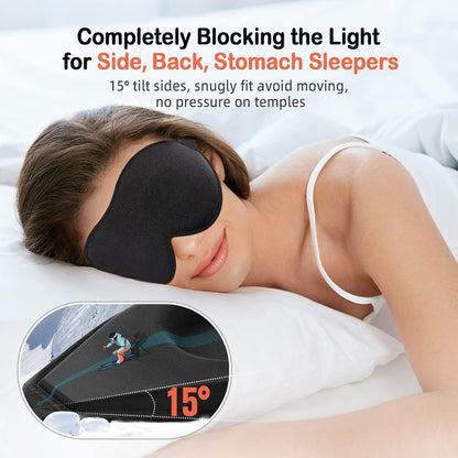 Sleep Mask for Side Sleeper Women Men, Eye Mask for Sleeping