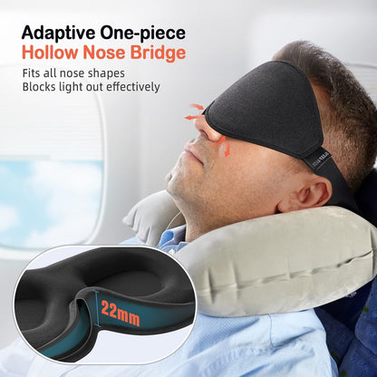 Sleep Mask for Side Sleeper Women Men, Eye Mask for Sleeping