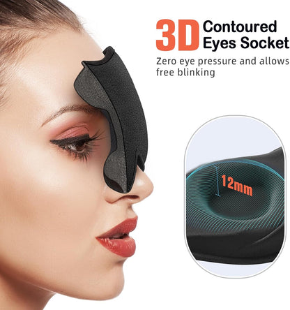 Sleep Mask for Side Sleeper Women Men, Eye Mask for Sleeping