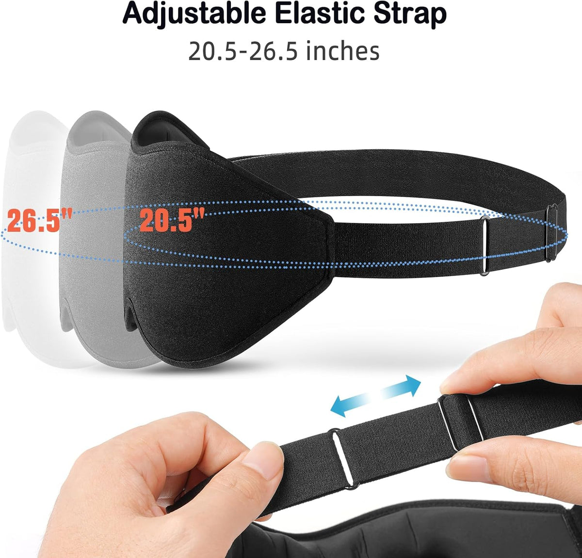 Sleep Mask for Side Sleeper Women Men, Eye Mask for Sleeping