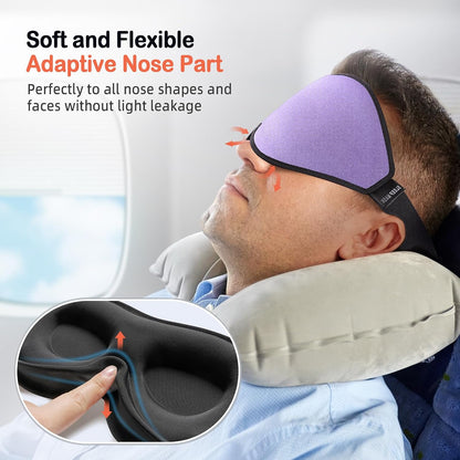 Sleep Mask for Side Sleeper Women Men, Eye Mask for Sleeping