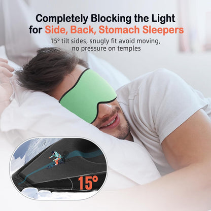 Sleep Mask for Side Sleeper Women Men, Eye Mask for Sleeping