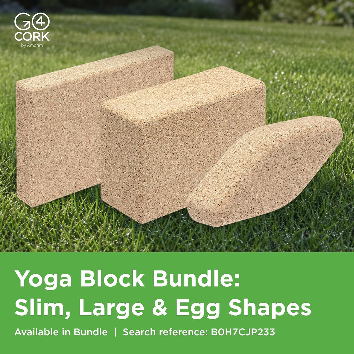 Cork Yoga Block | Non-Toxic, Alternative To Foam Yoga Blocks | Odorless, Soft, Non-Slip, Workout & Exercise | Yogi Gift Accessories | Men & Women | Eco Friendly, Sustainable
