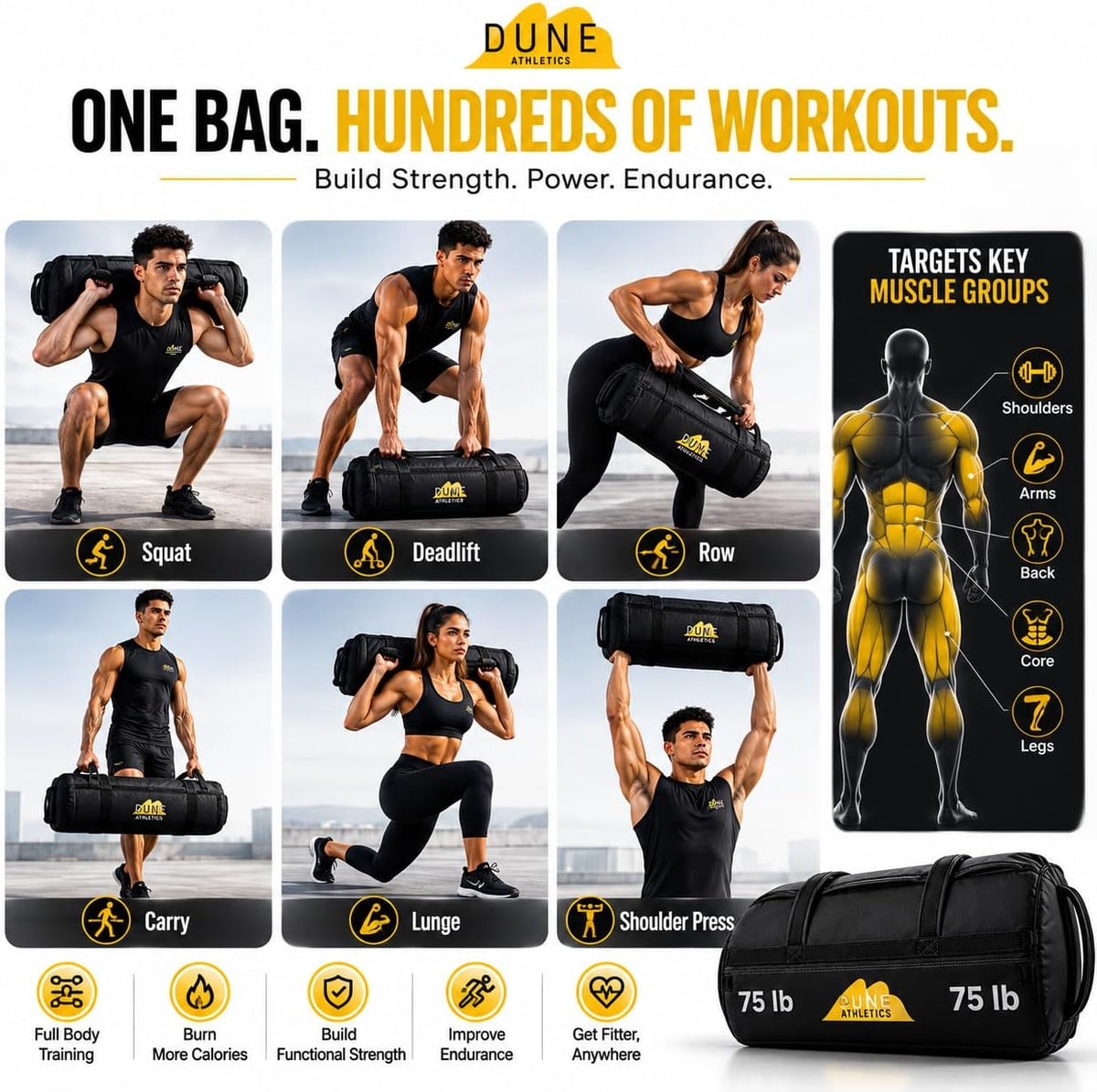 Sandbags for Working Out, Workout Sandbag Unfilled