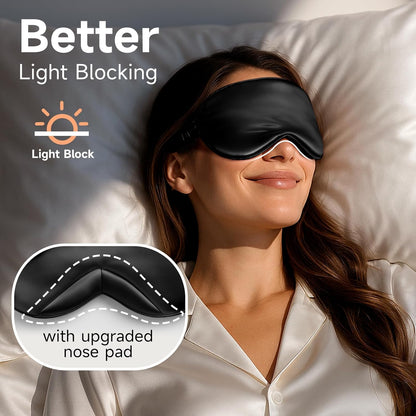 Sleep Mask 100% Pure Mulberry Silk, 22 Momme Eye Masks for Sleep
