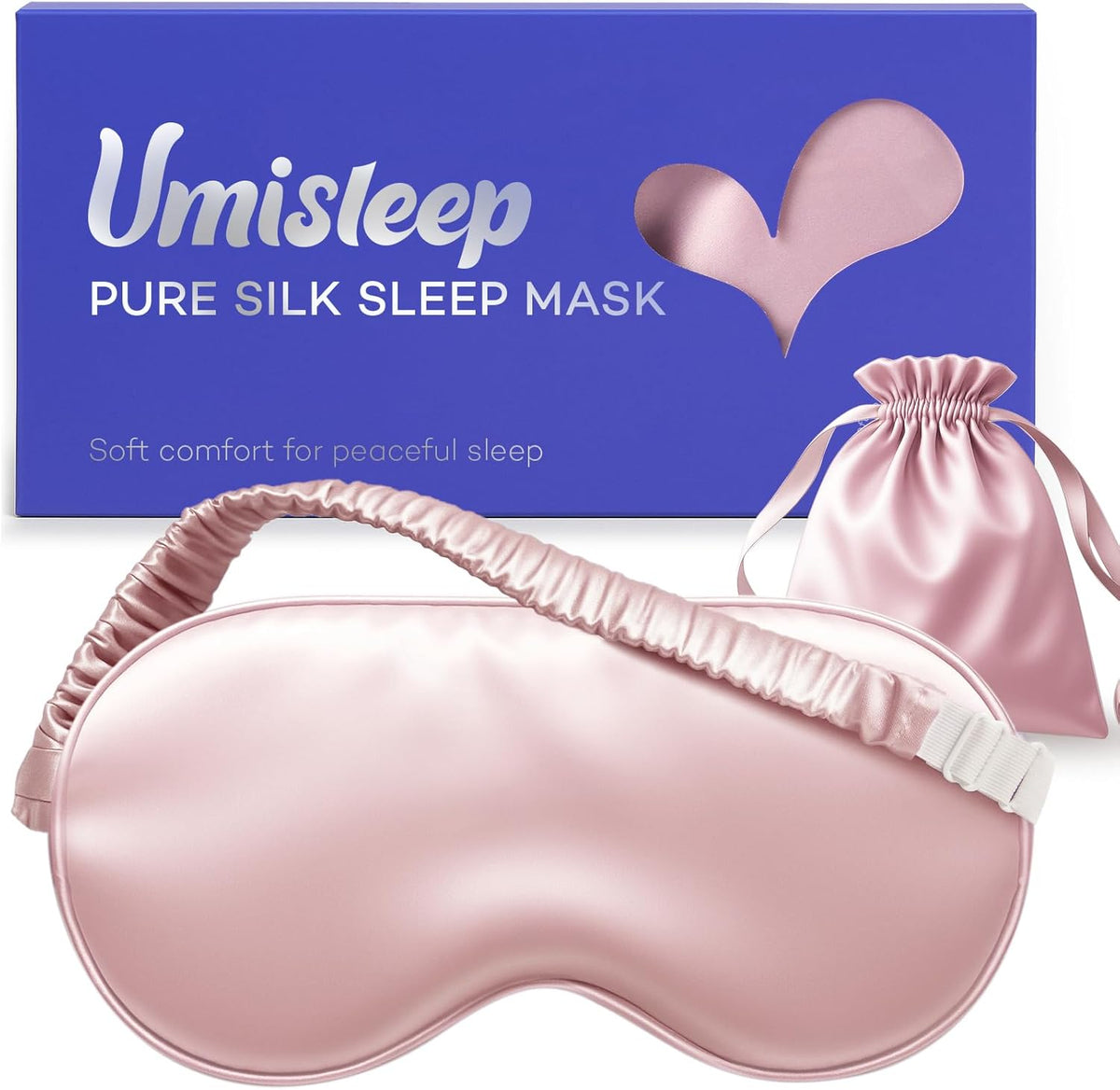Sleep Mask 100% Pure Mulberry Silk, 22 Momme Eye Masks for Sleep