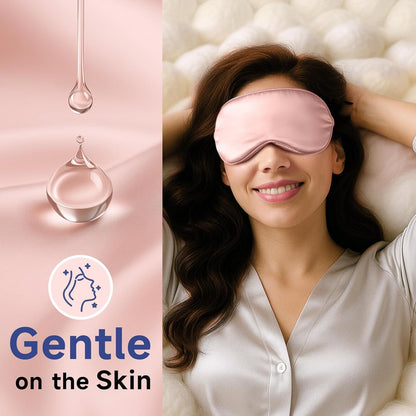 Sleep Mask 100% Pure Mulberry Silk, 22 Momme Eye Masks for Sleep