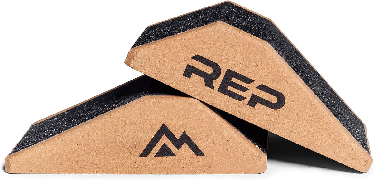 Cork Squat Wedge, Blocks for Weight Lifting, Yoga, Stretching, Exercise and Calf Therapy, Raised Heel Support, Non Slip, Workout Equipment for Home and Commercial Gym Training