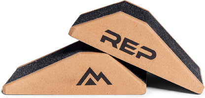 Cork Squat Wedge, Blocks for Weight Lifting, Yoga, Stretching, Exercise and Calf Therapy, Raised Heel Support, Non Slip, Workout Equipment for Home and Commercial Gym Training