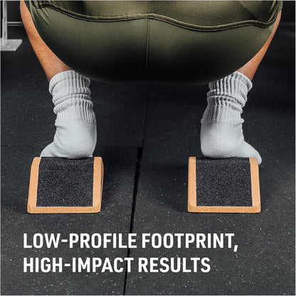 Cork Squat Wedge, Blocks for Weight Lifting, Yoga, Stretching, Exercise and Calf Therapy, Raised Heel Support, Non Slip, Workout Equipment for Home and Commercial Gym Training