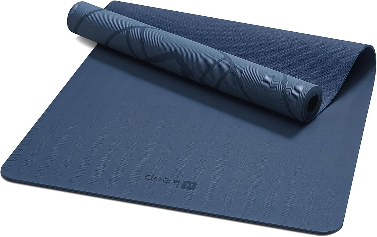 Extra Wide & Long Yoga Mat for Men, 79"x39"x7mm Thick, Non-Slip TPE Exercise Mat, High-Density Anti-Tear Fitness & Pilates Mat for Tall Users