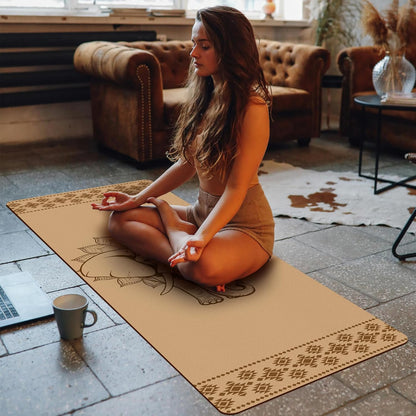 Premium Cork Thick Yoga Mat Non Slip for Gym Exercise & Fitness