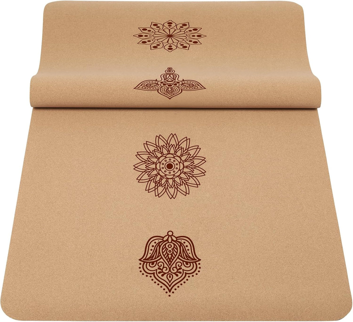 Premium Cork Thick Yoga Mat Non Slip for Gym Exercise & Fitness