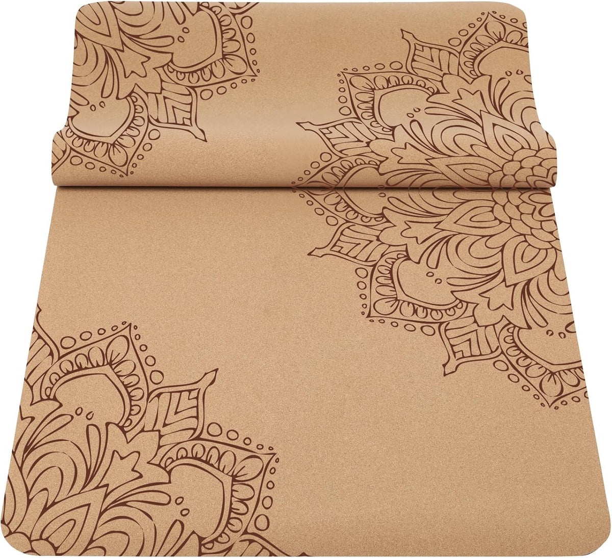 Premium Cork Thick Yoga Mat Non Slip for Gym Exercise & Fitness