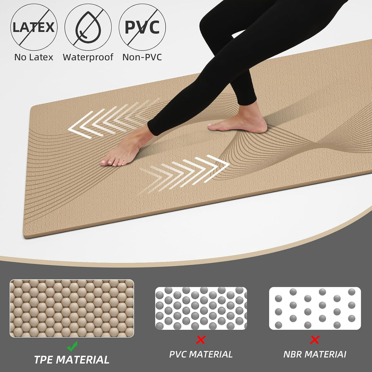 Exercise Mat 72''x25''×0.3''(8MM)
