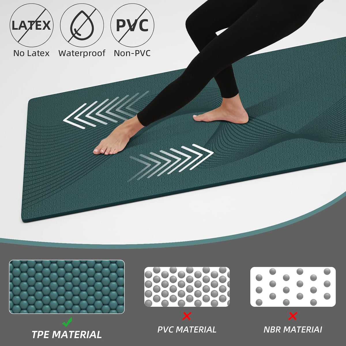 Exercise Mat 72''x25''×0.3''(8MM)