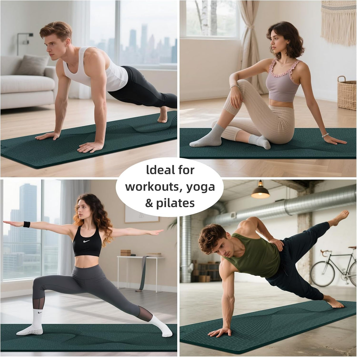 Exercise Mat 72''x25''×0.3''(8MM)