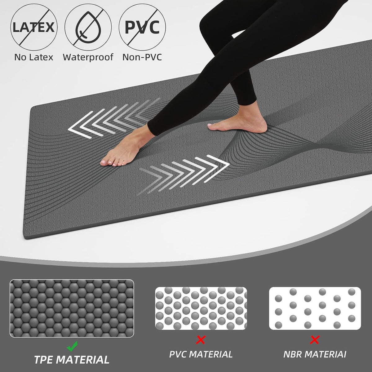 Exercise Mat 72''x25''×0.3''(8MM)