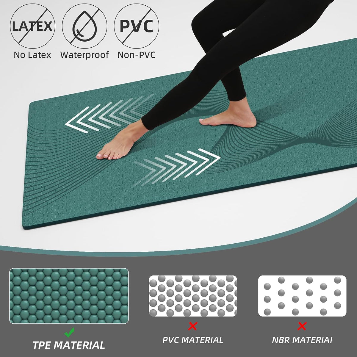 Exercise Mat 72''x25''×0.3''(8MM)