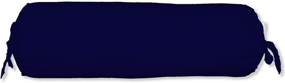 Ivory Cotton Bolster Cover – 16x6 in | Set of 2 | Soft, Washable Pillowcase for Round Yoga & Neck Roll Pillows