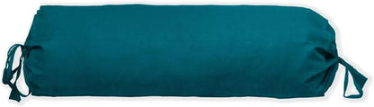 Ivory Cotton Bolster Cover – 16x6 in | Set of 2 | Soft, Washable Pillowcase for Round Yoga & Neck Roll Pillows
