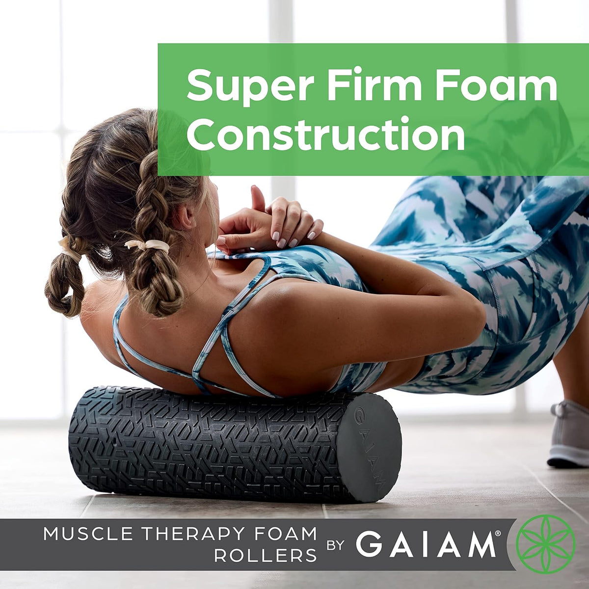 Restore Foam Roller, Muscle Recovery, 18" (Grey) | High-Density EVA Foam | Deep Tissue Massage | Pre & Post-Workout Muscle Recovery | Multiple Sizes | Home & Gym